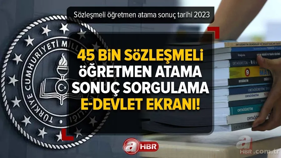 MEB öğretmen atama tercih sonuçları açıklandı! 45 BİN Sözleşmeli öğretmen atama TERCİH e-Devlet sonuç sorgulama ekranı! 1