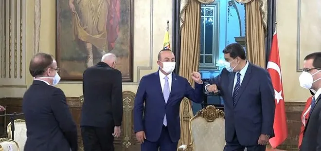 Son dakika: Dışişleri Bakanı Mevlüt Çavuşoğlu Venezuela’da Devlet Başkanı Nicolas Maduro ile görüştü