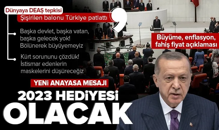 Son dakika: Meclis bugün açıldı! Başkan Recep Tayyip Erdoğan milletvekillerine hitap etti