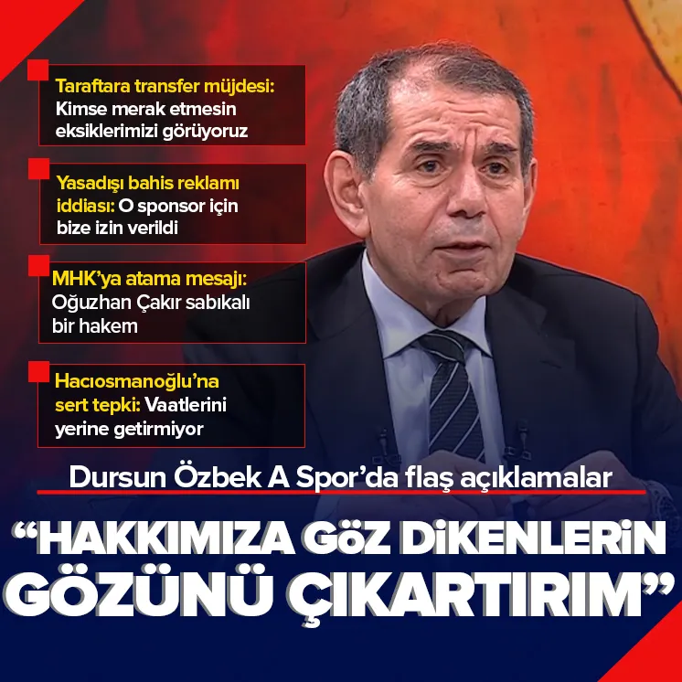 Dursun Özbekten TFFye sert tepki