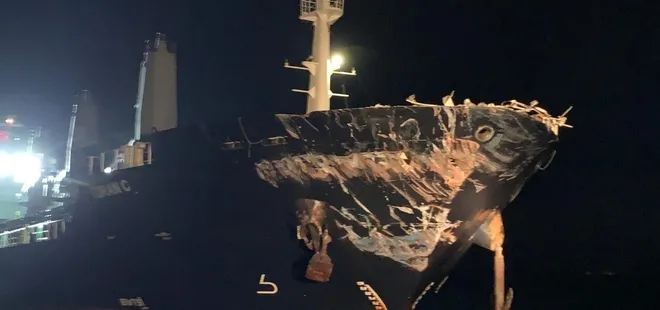 İstanbul Boğazı’nda iki gemi çarpıştı