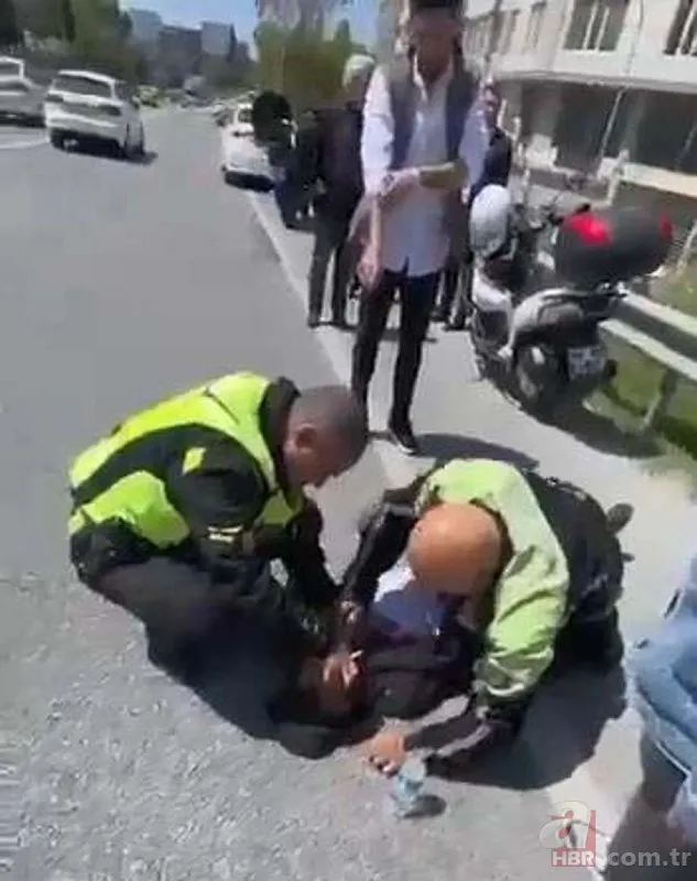 Kadıköy’de trafik polisi hayat kurtardı! O anlar kamerada