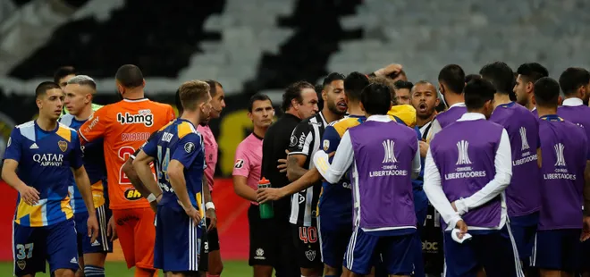 Atletico Mineiro Boca Juniors maçında şoke eden görüntüler!