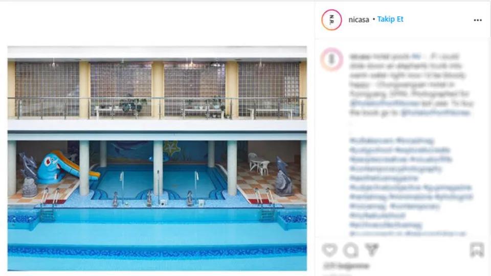 Kuzey Kore'den çok ilginç görüntüler! Turistler...