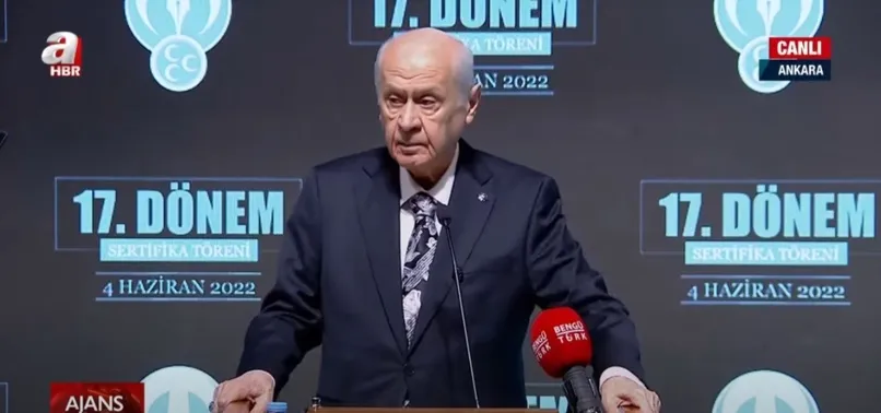 Son dakika | Devlet Bahçeli'den MHP Siyaset Okulu Sertifika töreninde önemli açıklamalar! Kılıçdaroğlu'na "Demirtaş" tepkisi