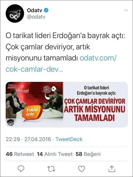 Oda TV çocuk istismarcısı Fatih Nurullah üzerinden operasyon yapmış: Erdoğan misyonunu tamamladı, Davutoğlu’nu destekliyoruz