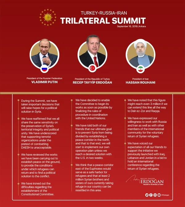 SON DAKİKA: Erdoğan, Putin ve Ruhani’den "Üçlü Suriye Zirvesi" sonrası flaş açıklamalar - 5