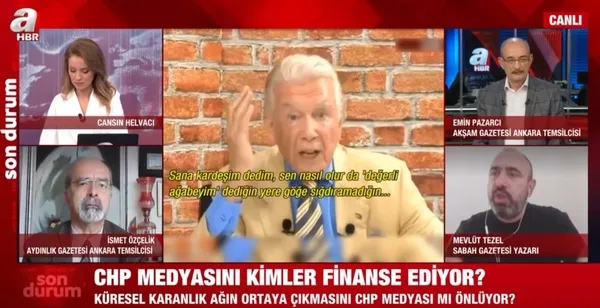 CHP medyasını kimler finanse ediyor? A Haber canlı yayınında dikkat çeken değerlendirme