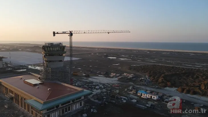 Rize-Artvin Havalimanı’ndan sona doğru: 100 milyon ton dolgunun 99 milyon tonu tamamlandı