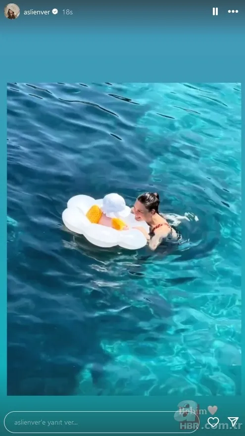 Aslı Enver'in minik kızı Elay'ın son haline bakın! Anne-kız deniz keyfinde! O görüntüler ilgi odağı oldu 7