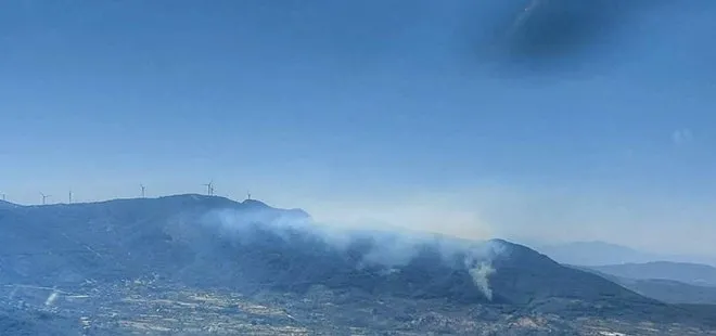 İzmir’deki orman yangını 1 saatte söndürüldü