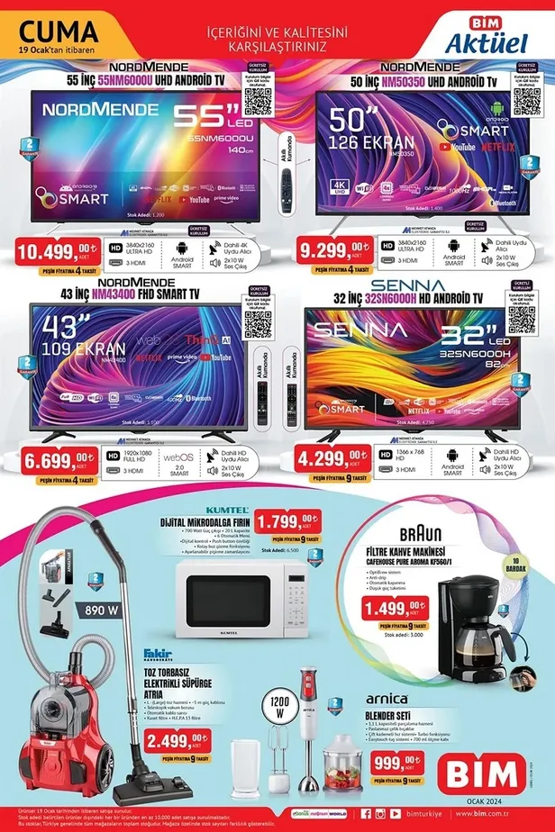 BİM 26 Ocak aktüel ürünler kataloğu yayınlandı! BİM’in kataloğunda hangi ürünler indirime girdi? İşte yeni afiş…