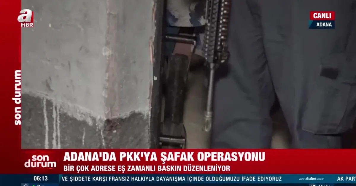Adana'da PKK'ya şafak baskını!