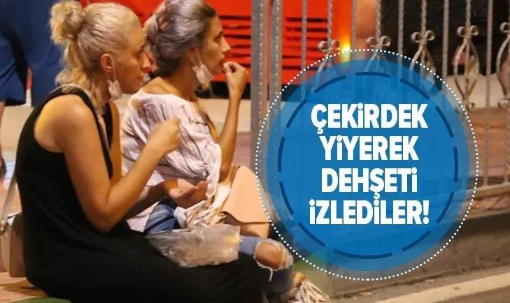 Kocaeli’de vatandaşlar intihar girişimini çekirdek yiyerek izledi