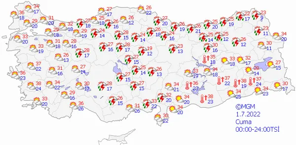 Ankara Valiliği ve Meteoroloji'den sel uyarısı! O illere gök gürültülü sağanak gelecek | İşte 5 günlük hava durumu - 14