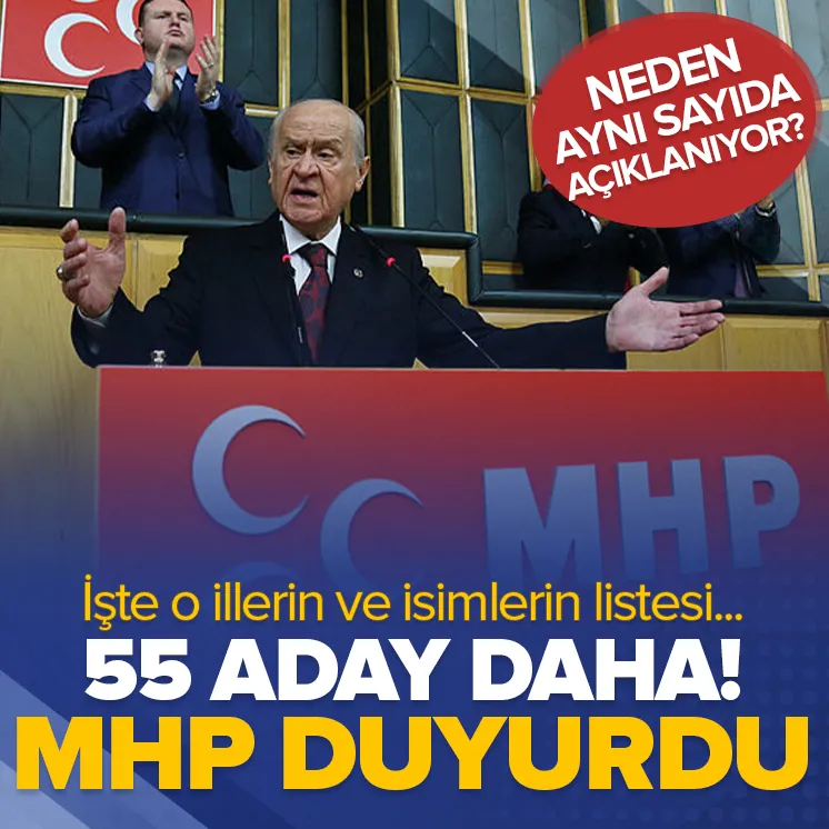 MHP 55 adayını daha açıkladı