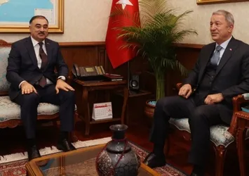 Bakan Hulusi Akar, Azerbaycan’ın Ankara Büyükelçisi Reşad Mammodov ile görüştü