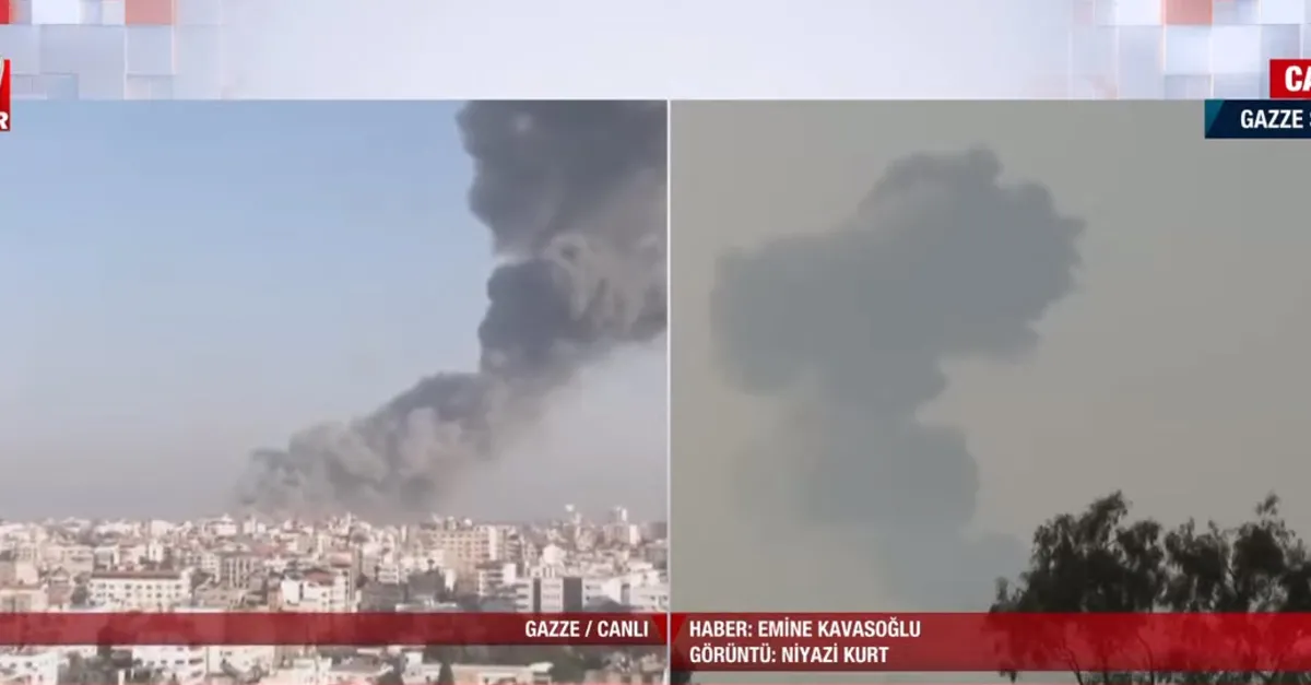 Gazze canlı yayında bombalanıyor