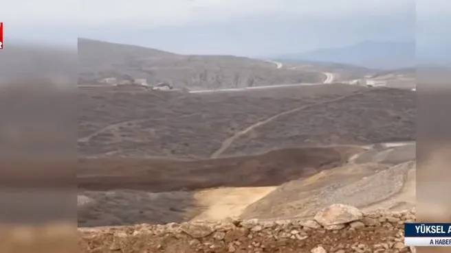 Erzincan’da altın madeninde toprak kayması! İşte görüntüler…