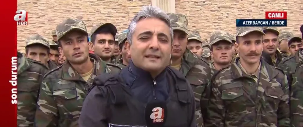 Son dakika: Azerbaycan askerleri A Haber canlı yayınında seslendi: Ver mehteri Türkiye