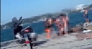 Bebek sahilde iğrenç olay!