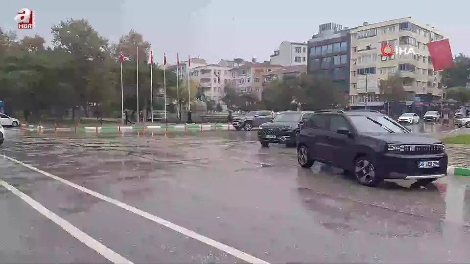 Kırklareli’de sağanak yağış