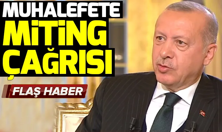 Başkan Erdoğandan Zillet İttifakına miting çıkışı!
