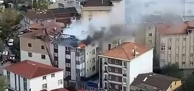 İstanbul’da yangın paniği! Alevler çatı katını sardı