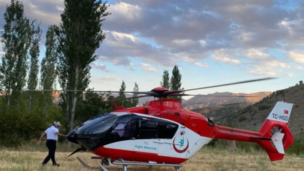 Malatya'da ambulans helikopter bir günde 3 hayatı kurtardı