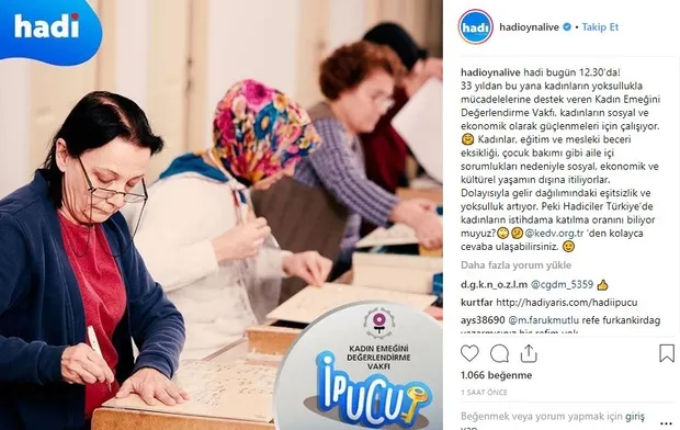 Hadi ipucu 12 Nisan: Türkiye’de kadınların istihdama katılma oranı nedir? KEDV nedir? 12.30 hadi - 1
