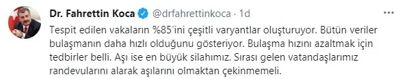 Sağlık Bakanı Fahrettin Koca'dan son dakika İstanbul açıklaması - 2