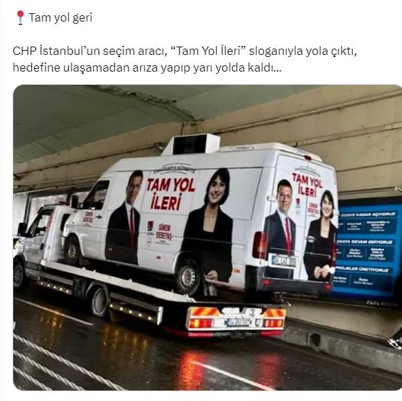 chp-yine-alay-konusu-oldu-tam-yol-ileri-yazan-secim-minibusu-arizalandi-cekici-yardimi-ile-tamirciye-goturuldu-1708209738878.jpeg CHP yine alay konusu oldu | 'Tam yol ileri' yazan seçim minibüsü arızalandı: Çekici yardımı ile tamirciye götürüldü - 4