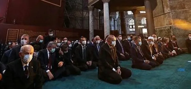 Ayasofya’nın açılması sonrası Mescid-i Aksa’da Başkan Erdoğan’a dua edildi