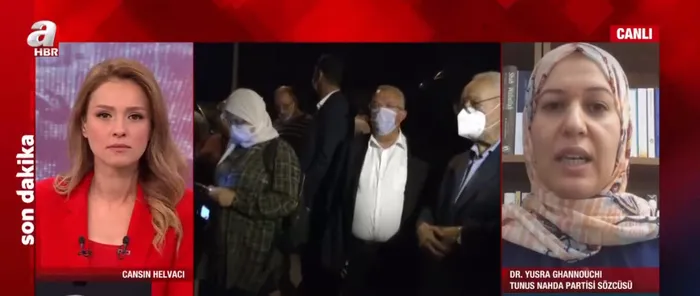 Son dakika: Gannuşi'nin kızı Yüsra Gannuşi A Haber'de | Tunus'ta neler yaşanıyor? Darbenin arkasında kim var? - 1