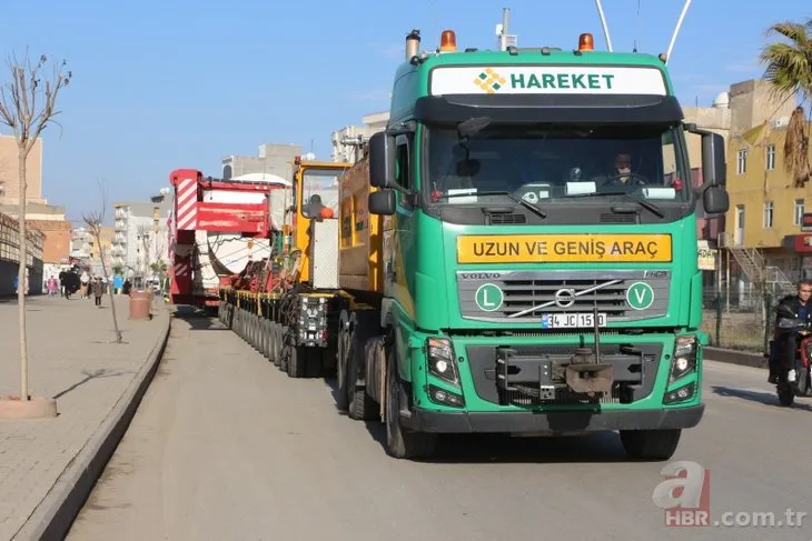 720 kilometrelik yolu 38 günde tamamladı! Hatay’dan yola çıkan termik santral parçaları Şırnak’ta!