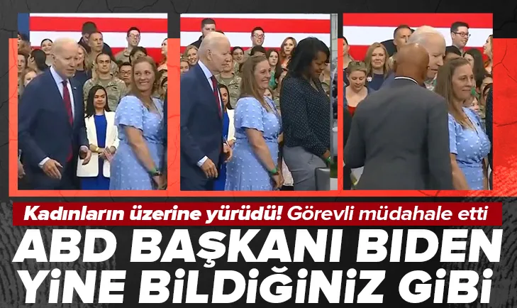 ABD Başkanı Bidena görevliler müdahale etti