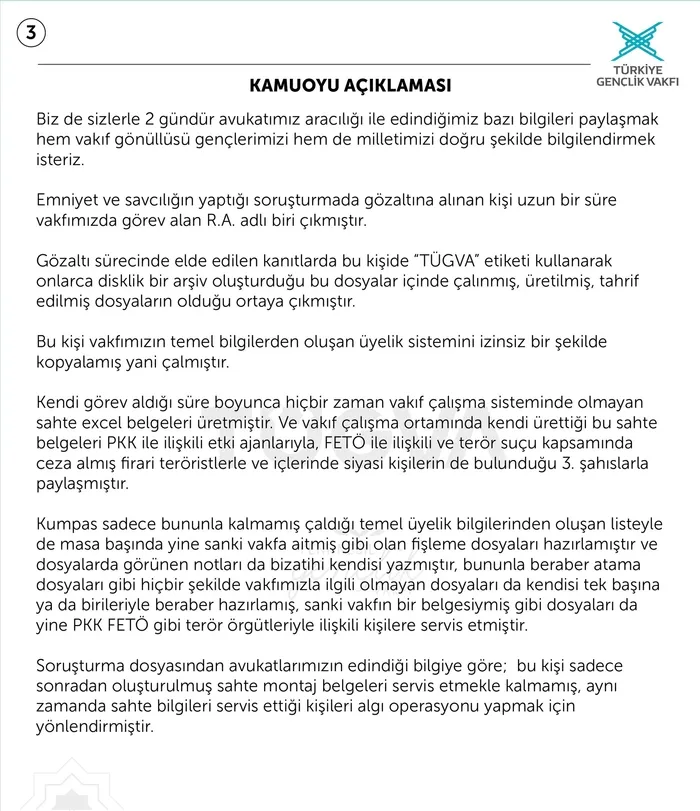 Son dakika: Türkiye Gençlik Vakfı’ndan (TÜGVA) CHP Genel Başkanı Kemal Kılıçdaroğlu hakkında tazminat davası