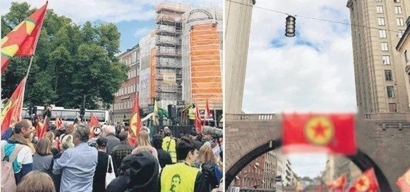 İsveç sokaklarında PKK eylemi! Skandallara bir yenisi eklendi