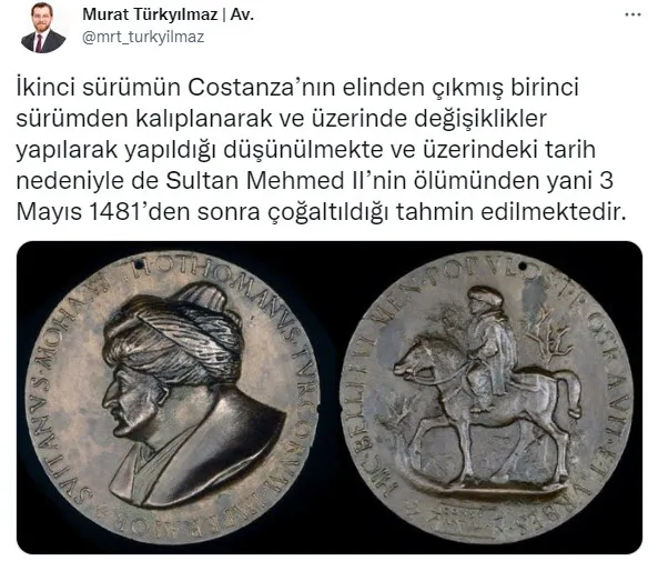 1667301698522.jpg CHP'li İBB'nin "Bizans İmparatoru Muhammed" yazan madalyon yalanı çöktü! AK Partili Türkyılmaz her şeyi açıkladı - 2