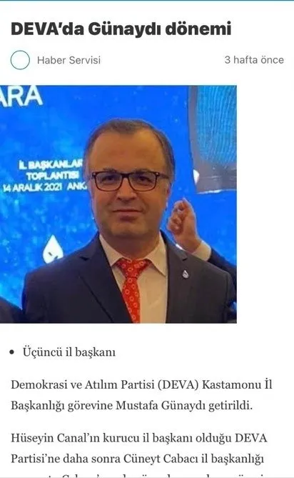 DEVA’nın algı operasyonu çöktü: FETÖ’cü il başkanı Mustafa Günaydı deşifre oldu! Yurt dışına kaçarken yakalandı