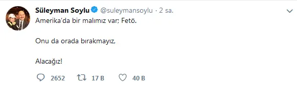 Başkan Erdoğan’ın yardımcısı Fuat Oktay’dan ABD’nin skandal yaptırım kararına yanıt