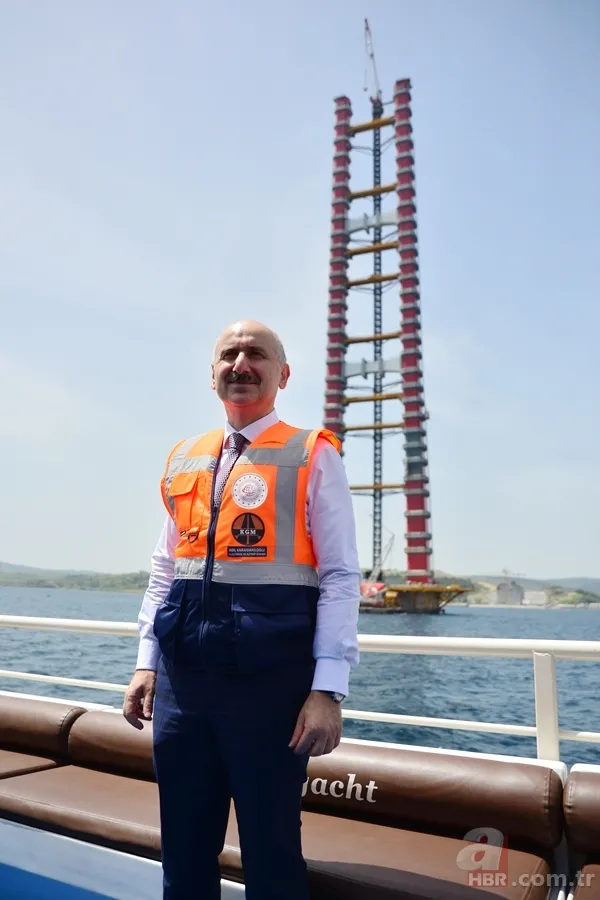 1915 Çanakkale Köprüsü'nün 318 metrelik çelik kuleleri tamamlandı 8