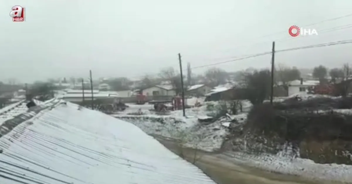 Edirne’de kar yağışı başladı