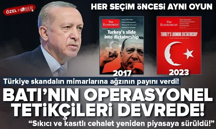 Batı’nın tetikçileri devrede! The Economist’in Başkan Erdoğan’ı hedef alan skandal manşetine tepkiler çığ gibi! Türkiye’den yanıt gecikmedi: Cehalet dolu sahte gazetecilik