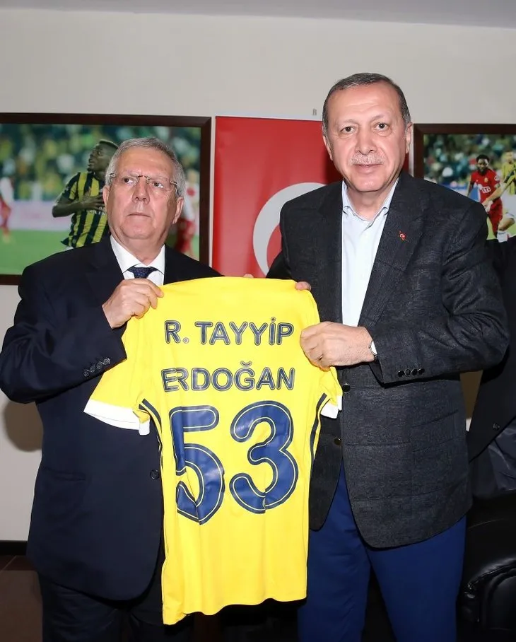 Cumhurbaşkanı Recep Tayyip Erdoğan, Fenerbahçe’yi tebrik etti.