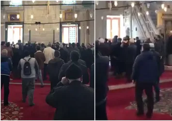 Fatih Camii'nde istenmeyen görüntüler: Buna hakkınız yok!