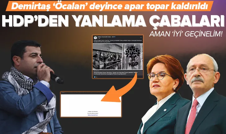 HDPden yanlama çabaları! Aman İYİ geçinelim!