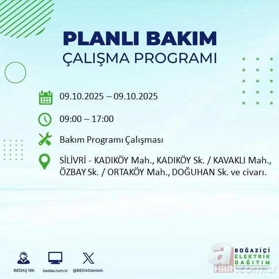 Hazırlıklı olun! İstanbul’da 20 ilçede elektrik kesintisi: Hangi ilçelerde kesinti olacak, ne zaman gelecek? 12