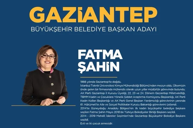 AK Parti Gaziantep Büyükşehir Belediye Başkan adayı belli oldu! 31 Mart 2024 Gaziantep AK Parti MHP CHP İYİ Parti yerel seçim belediye başkan adayları…