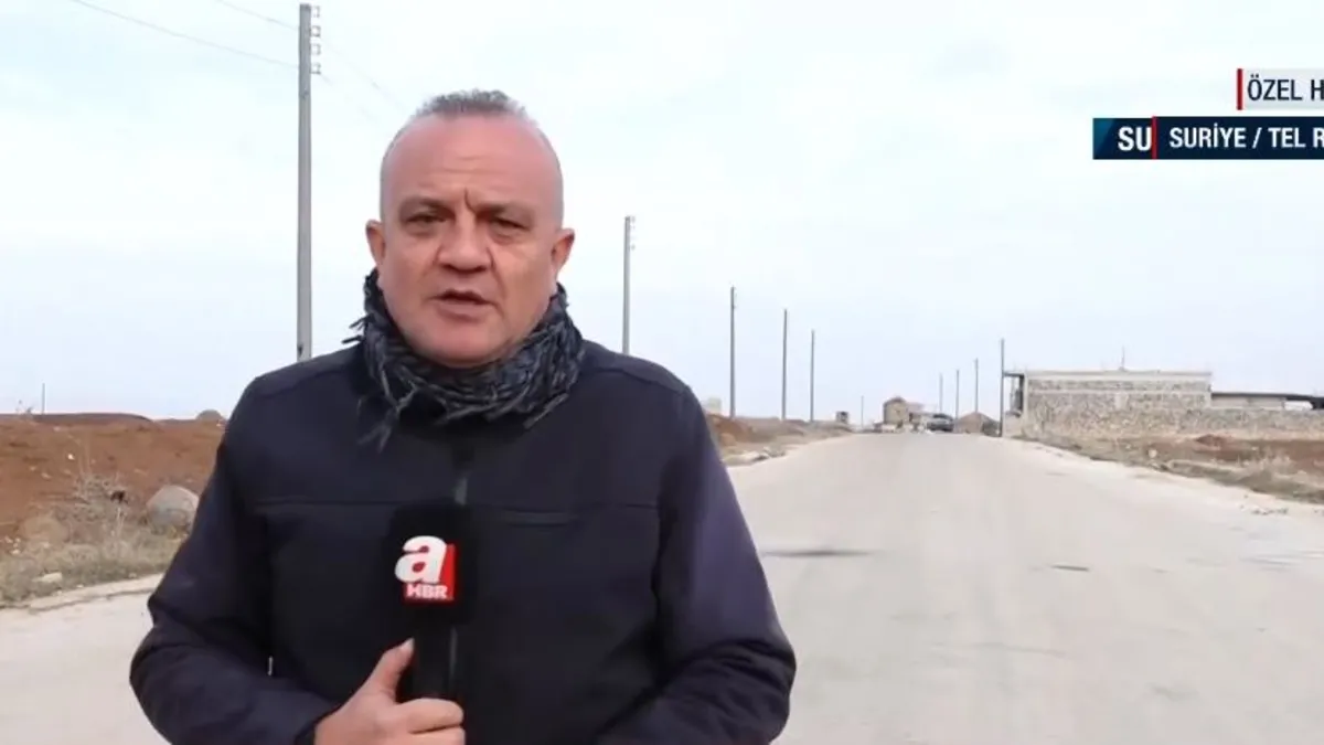 İşte Azez'den Tel Rıfat'a giriş noktası